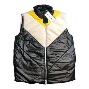 New Balance x Staud Mixed Media Designer Oversized Puffer Vest Size M “Black”